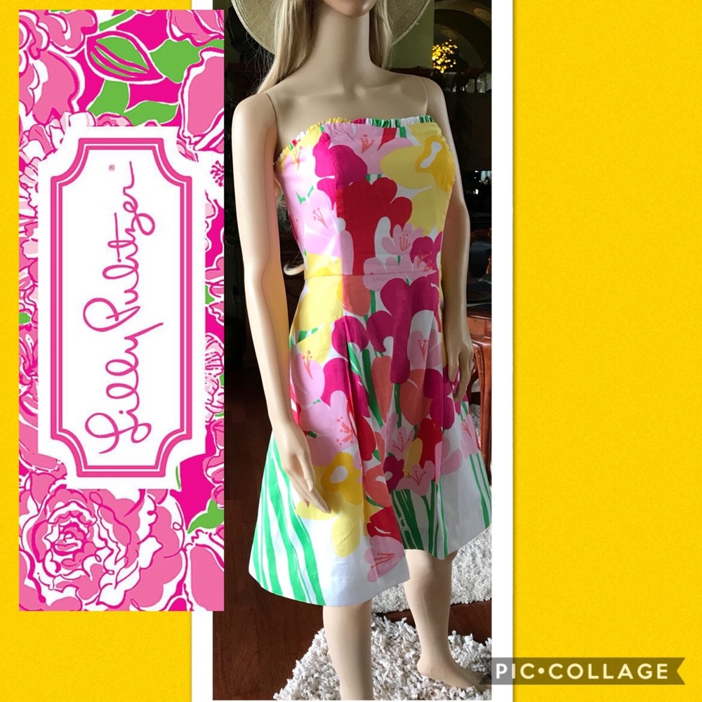 🍃🌺Lilly Pulitzer Strapless Dress